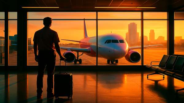 GTA VI Airport Terminal Cinematic Lighting Wallpaper