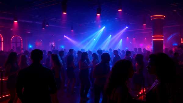 GTA VI Nightclub Interior Neon Lights Party Vibe Wallpaper