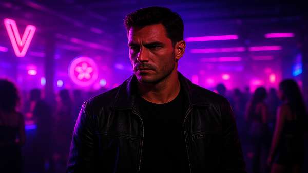 GTA VI Underground Club Neon Purple Lights Wallpaper