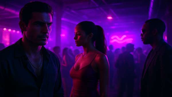 GTA VI Underground Club Neon Purple Lights Wallpaper