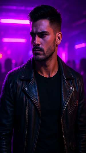 GTA VI Underground Club Neon Purple Lights Wallpaper